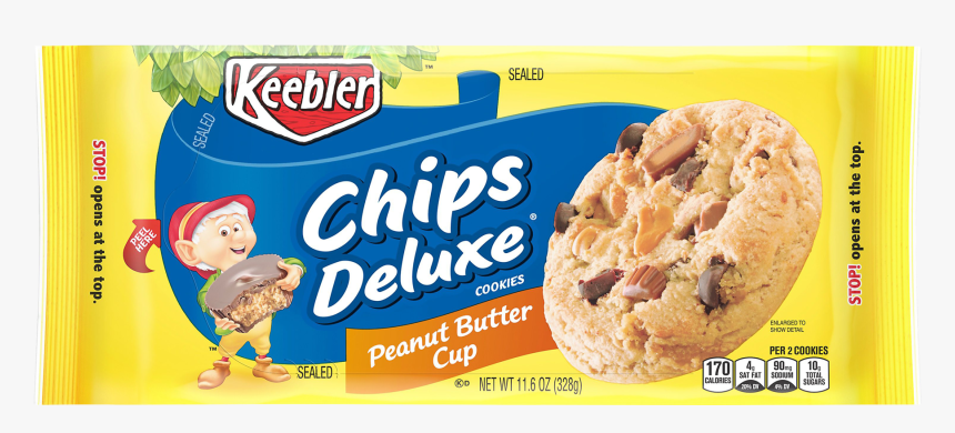 Keebler Chips Deluxe Peanut Butter Cups Cookies, HD Png Download