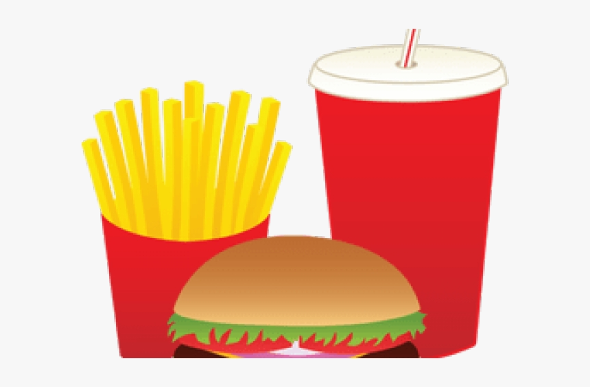 Mcdonalds Clipart Fat Food French Fries Transparent - Fast Food Clipart Transparent, HD Png Download