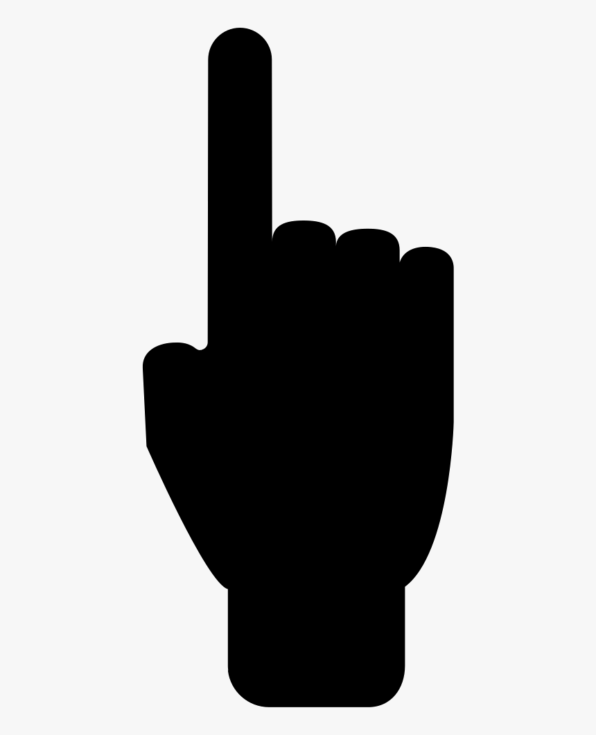 Index Finger Hand Silhouette Pointing - Pointing Hand Silhouette Png, Transparent Png