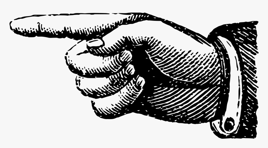 Take Me Back To The Hamper Selection Page - Old Fashioned Pointing Finger, HD Png Download