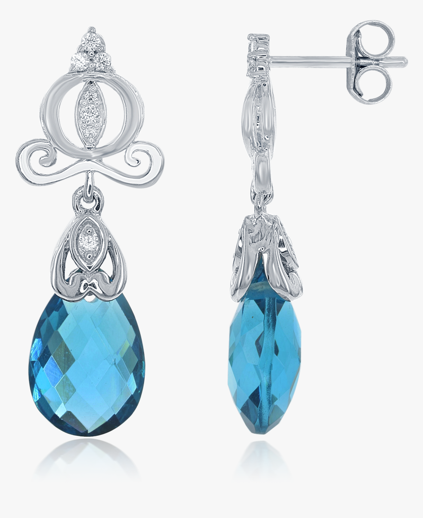 Enchanted Disney S Cinderella 14kt White Gold Diamond - Transparent Background Earring Png, Png Download