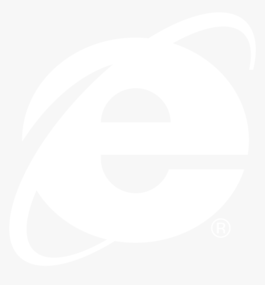 Internet Explorer 2 Logo Black And White - Spiderman White Logo Png, Transparent Png