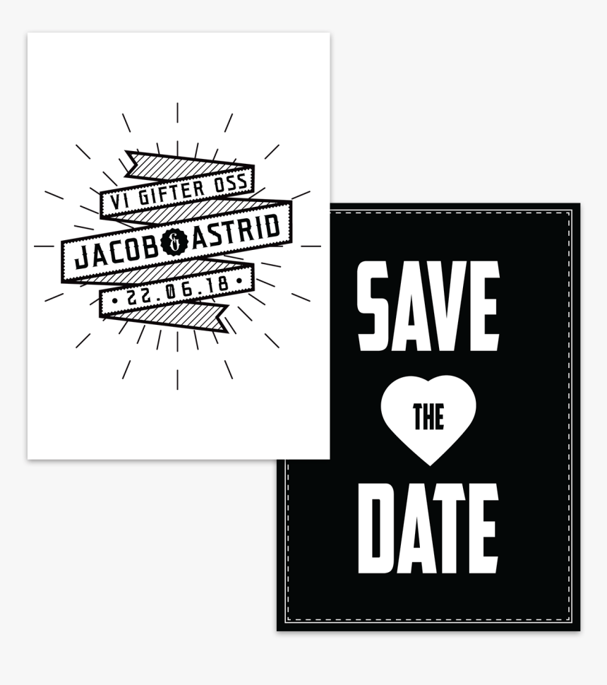 Vintage Typography Save The Date - Poster, HD Png Download