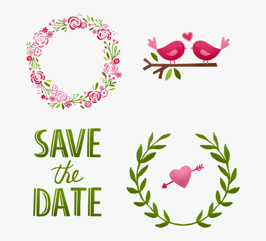 Wedding, Cake Wreath, Save The Date, Marriage - Whip It Up Wednesday, HD Png Download