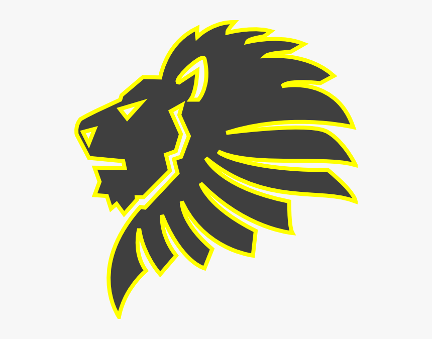 Lion Head Silhouette Png, Transparent Png