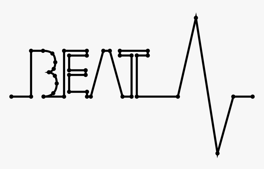 Heartbeat Clipart Music Beat - Beat En Png, Transparent Png