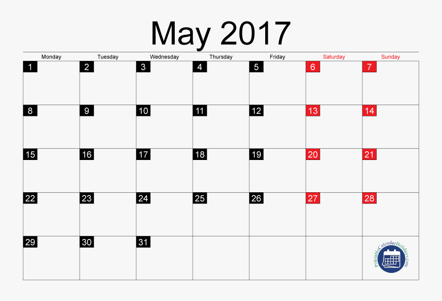 Clip Transparent Stock Printable Print - Many Days In January 2018, HD Png Download