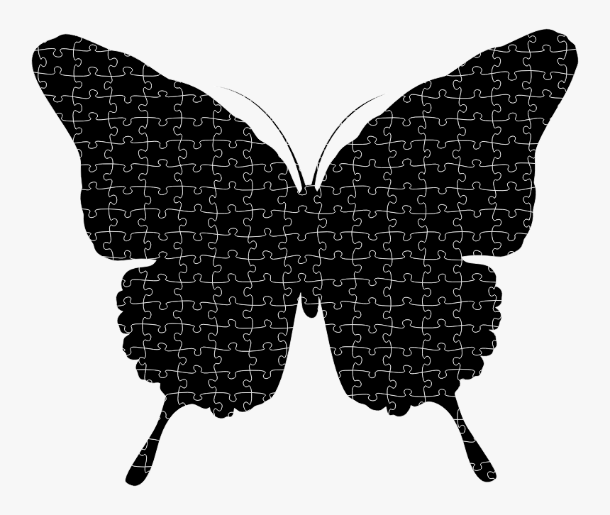 Silhouette Of Butterfly Png, Transparent Png