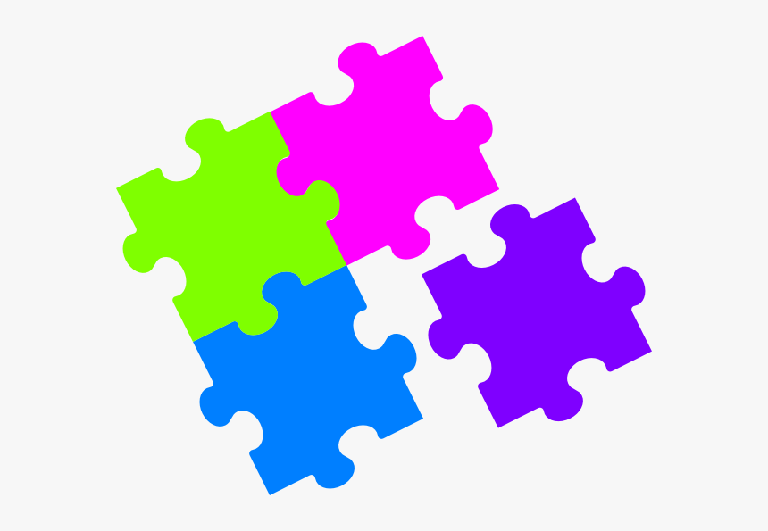 Jigsaw Puzzle Color Svg Clip Arts - Puzzle Clip Art, HD Png Download