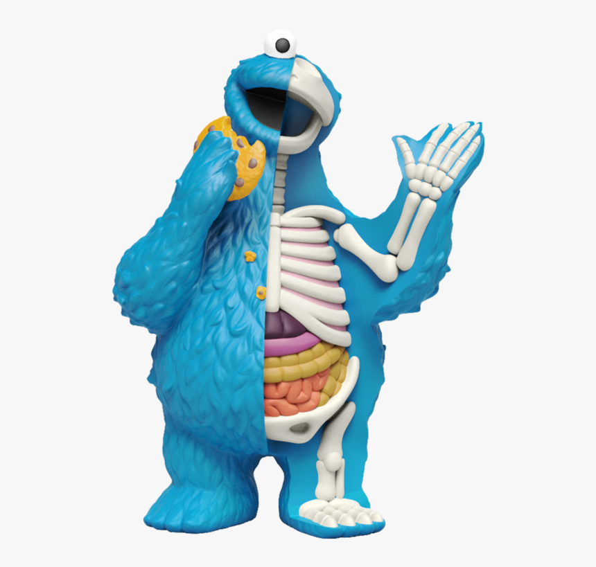 Hidden Dissectables Sesame Street Blind Box Series - Mighty Jaxx Cookie Monster, HD Png Download