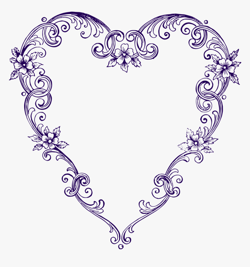 Heart Purple Png, Transparent Png
