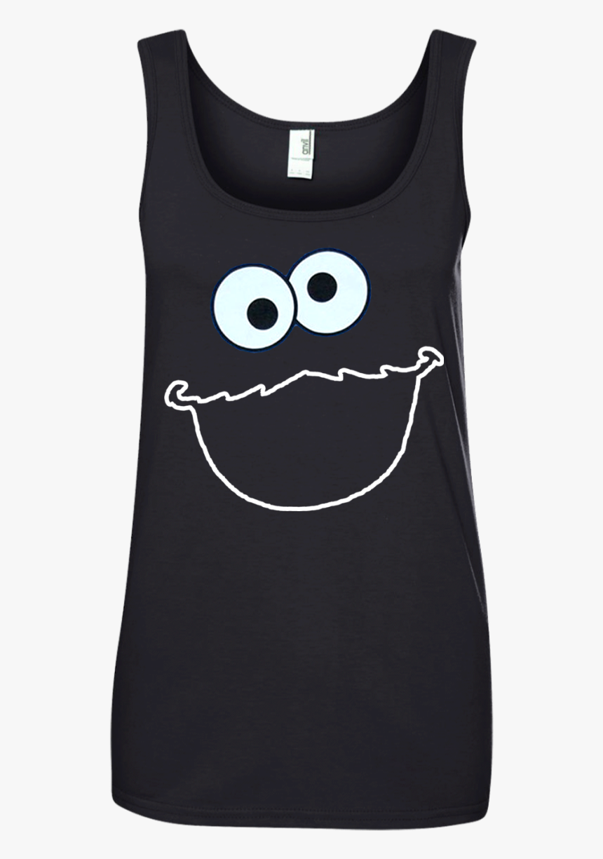 Sesame Street Cookie Monster Face T Shirt Hoodie Sweater - Active Tank, HD Png Download
