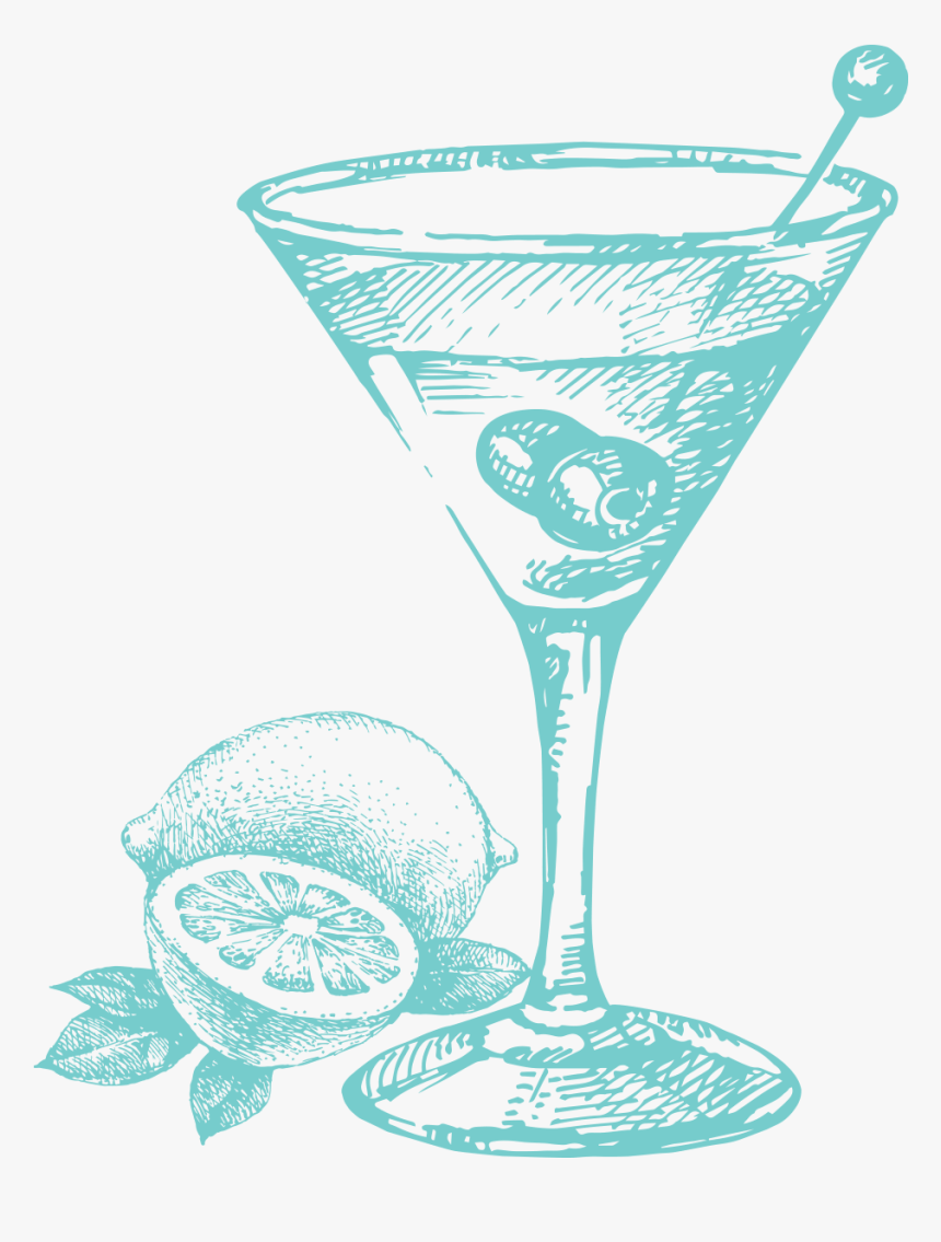 Cocktail Glass Vector Png, Transparent Png