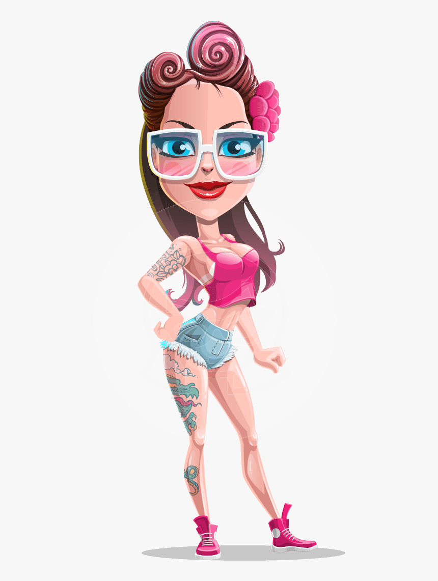 Transparent Candy Png - Hot Girl Cartoon Png, Png Download