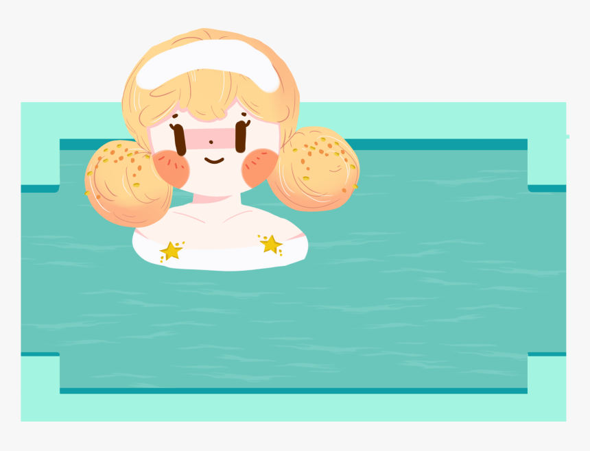 Fresh Hand Painted Hot Springs Girls Png And Psd - Illustration, Transparent Png