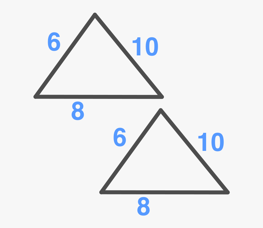 Triangles Are Congruent If All 3 Pairs Of Corresponding - Triangle, HD Png Download