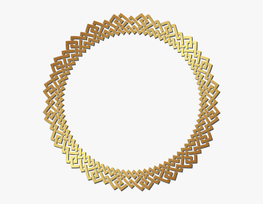 Round Gold Frame Transparent, HD Png Download