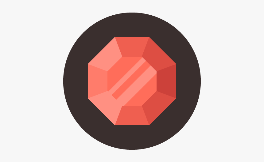 Final Ruby Gemstone Icon - Circle, HD Png Download