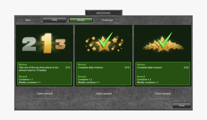 Weekly Missions Preview - Tanki Online Missions Main, HD Png Download