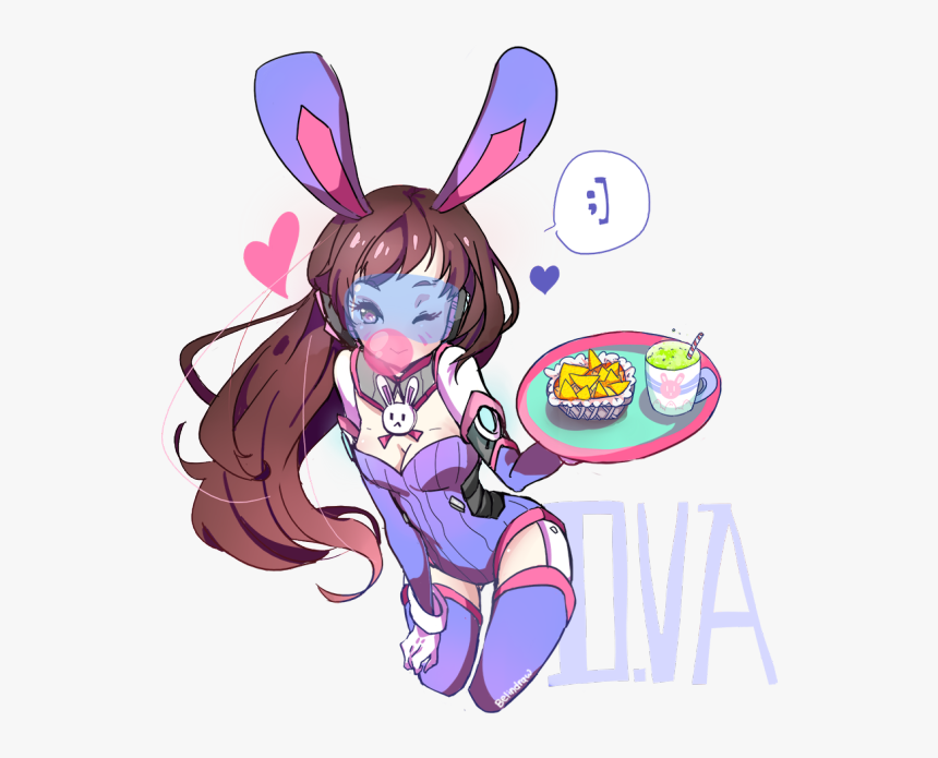 D Va Fast Food Ow Pinterest Dva - Overwatch Tracer Cat, HD Png Download