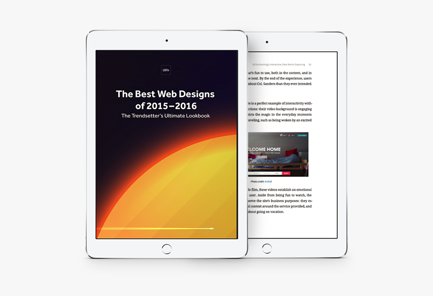 The Best Web Designs Of 2015 - Ebook Design Inspiration, HD Png Download