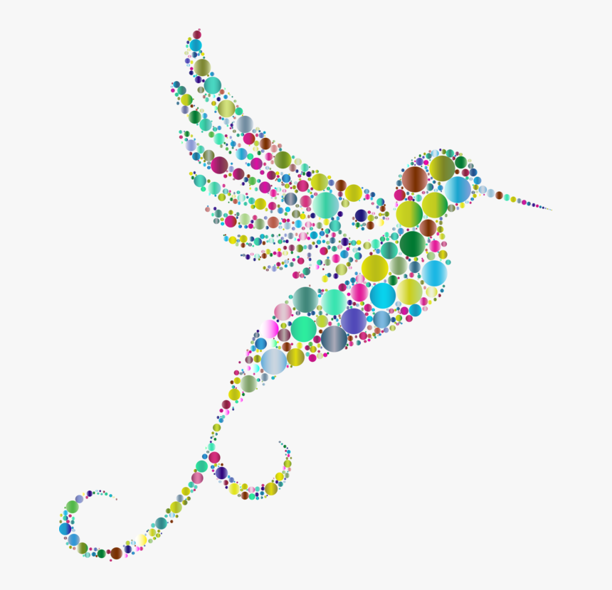 Art,body Jewelry,line - Clip Art Image Of Hummingbird, HD Png Download