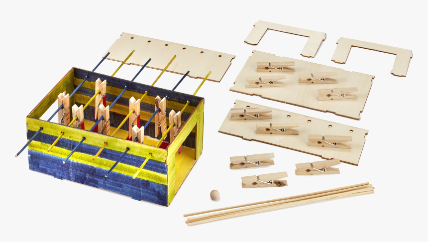 Diy Foosball Game - Wood, HD Png Download