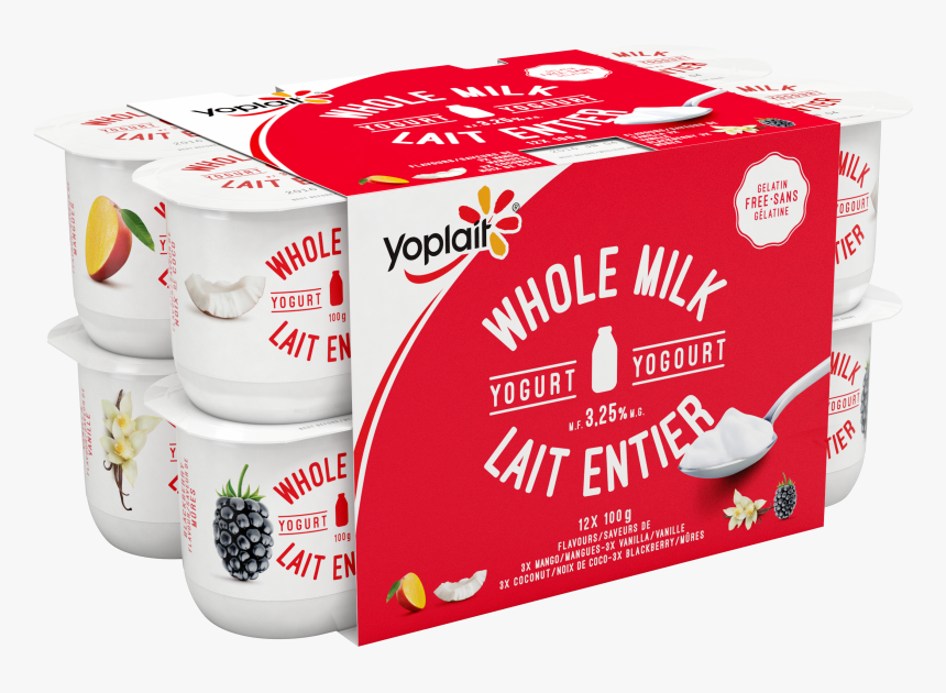 Yoplait Whole Milk - Yoplait Whole Milk Yogurt Nutrition Facts, HD Png Download