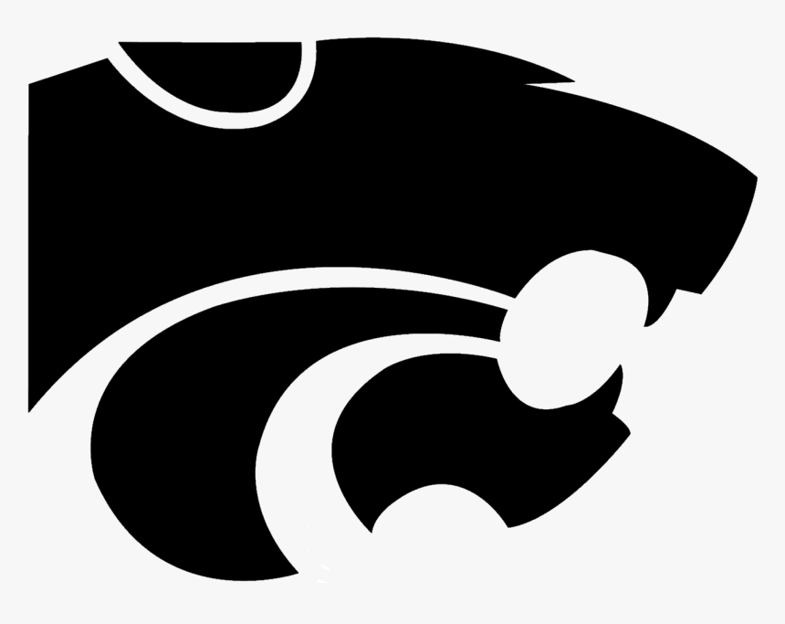 Kansas State Wildcats - K State Logo Black And White, HD Png Download