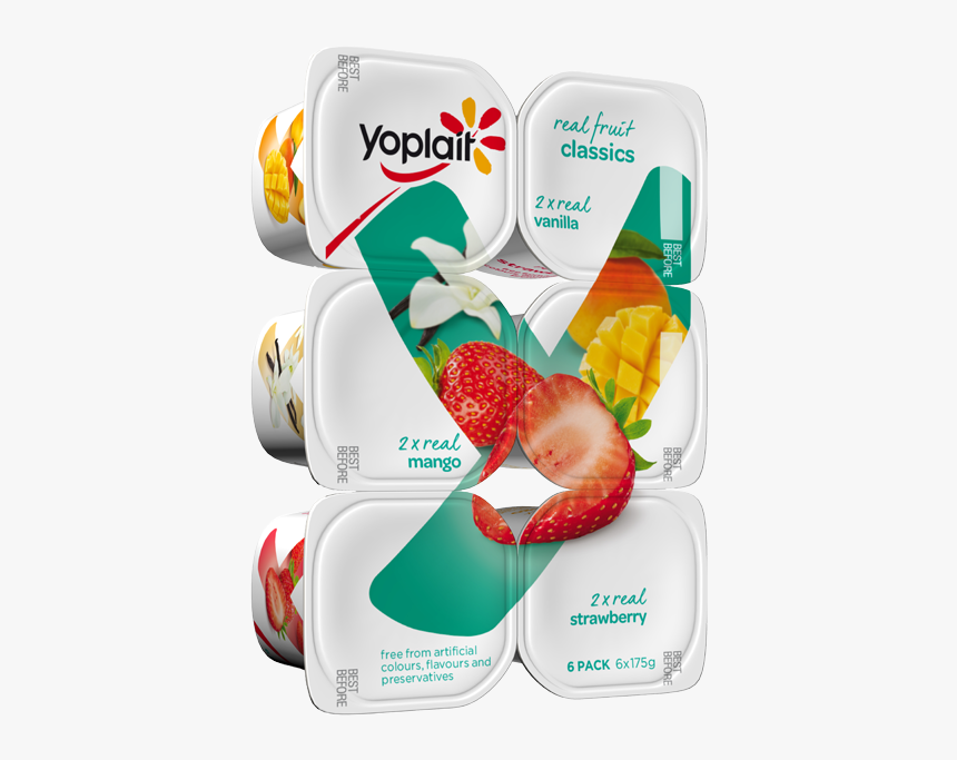 Yoplait Real Classic Yogurt 12 Pack, HD Png Download