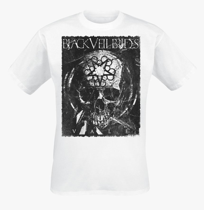 T Shirt Vale Black Veil Brides Metalcore We Stitch - Skull, HD Png Download