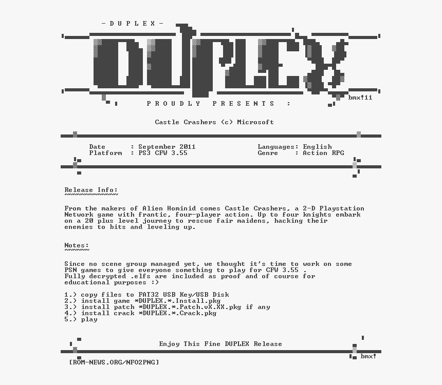 Castle - Crashers - Psn - Ps3-duplex - Playstation 4, HD Png Download