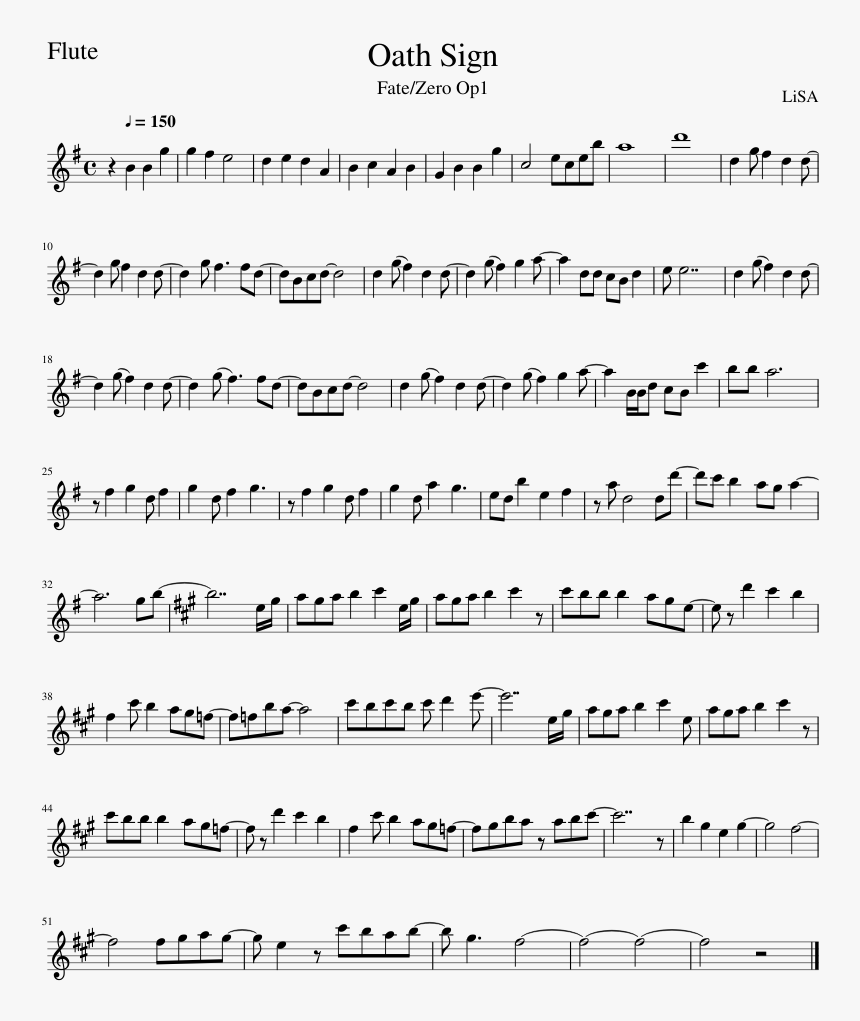 Violet Evergarden Flute Sheet Music, HD Png Download