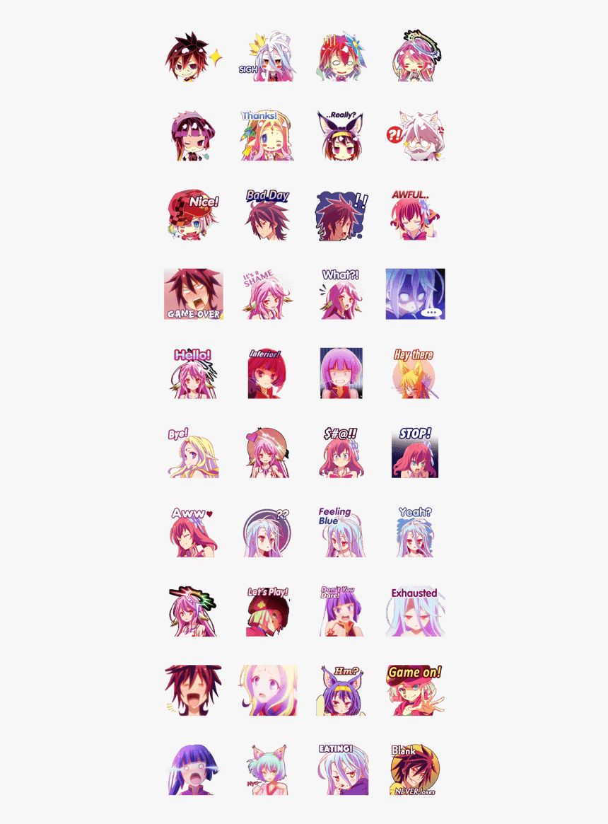 Official No Game, No Life - สติ๊กเกอร์ No Game No Life, HD Png Download