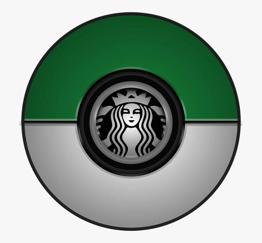 Graphic, Starbucks, Pokemon, Cartoon, Game, Pokemon - Circle, HD Png Download