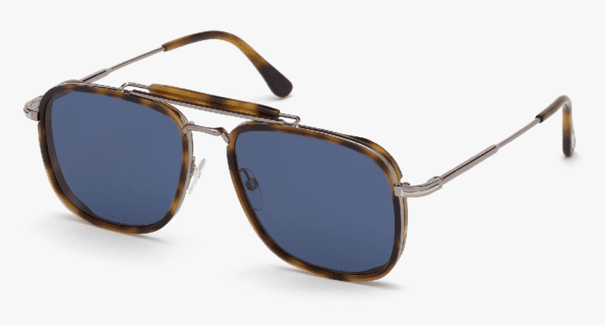 Tom Ford Huck Pilot Blue Lenses With Tortoiseshell - Tom Ford Ft 0665, HD Png Download