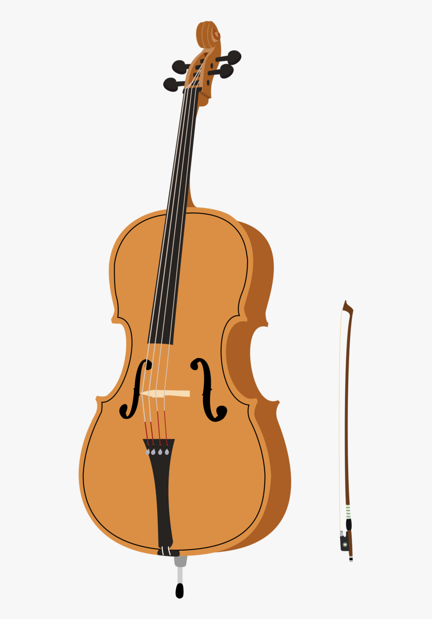 Collection Of Free Guitar Drawing Cello Download On - Transparent Background Cello Clipart, HD Png Download