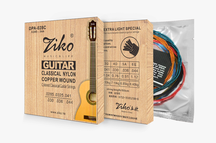 Color Nylon Guitar String Color Silly String Classical - Box, HD Png Download