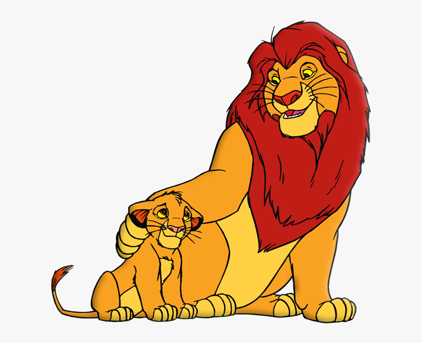 Lion And Cub Clipart, HD Png Download