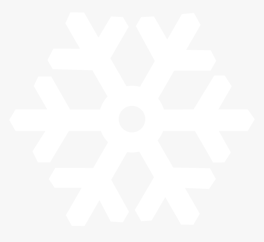 Flat White Snowflake With Hollow Circular Center Clip - Johns Hopkins White Logo, HD Png Download