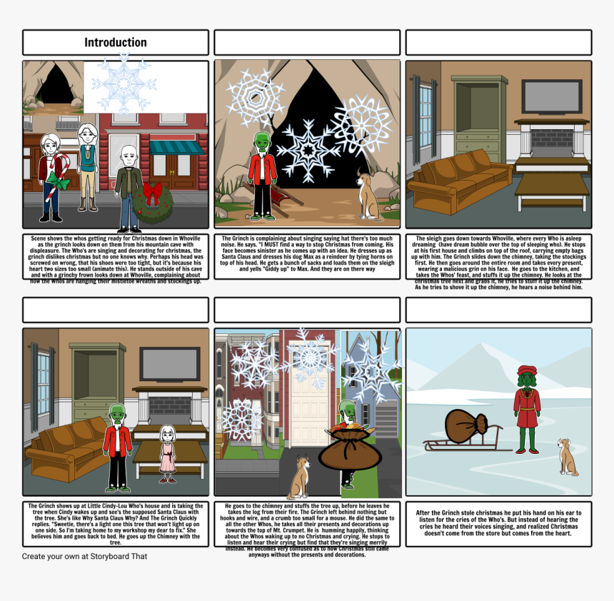 Grinch Storyboard, HD Png Download