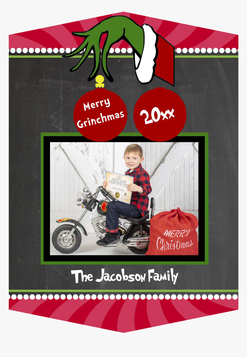 Grinch Photo Greeting Card - Flyer, HD Png Download