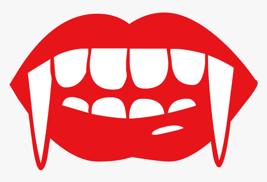 Fang Vampire Tooth Clip Art - Vampire Clipart, HD Png Download