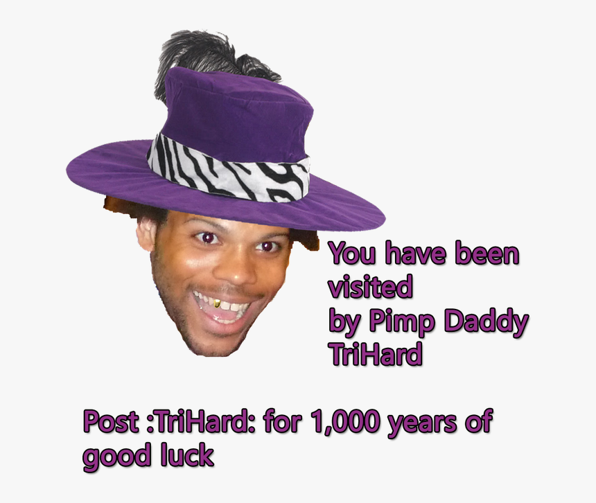You Have Been Visited By Pimp Daddy Trihard Post - Trihard Edit, HD Png Download