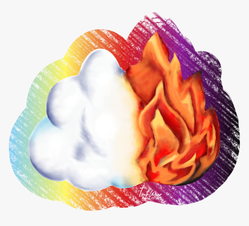 Cloudy Day, Fiery Night - Cloud By Day Fire By Night Clip Art, HD Png Download
