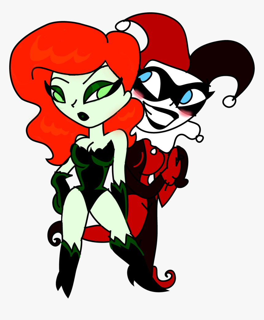 Transparent Harley Quinn Png - Poison Ivy And Harley Quinn Logo, Png Download