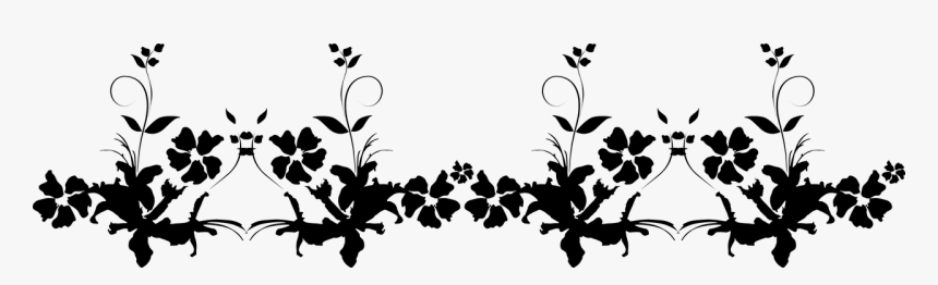 Horizontal Decoration With Leaves Black And White Png Swirl Leaf Pattern Png Transparent Png Transparent Png Image Pngitem