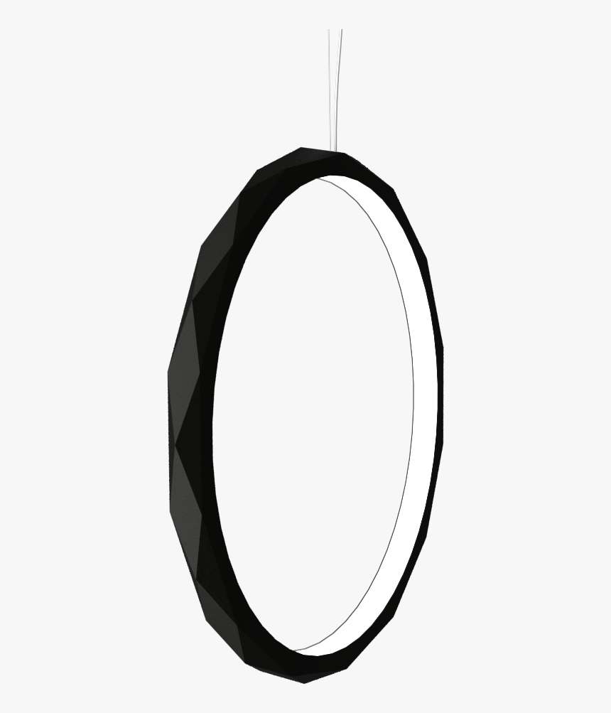 Pendant Lamp Anel Facetado Vertical - Circle, HD Png Download