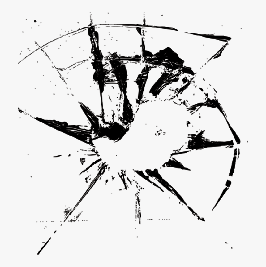 Glass Bullet Holes Png Download - Clip Art, Transparent Png