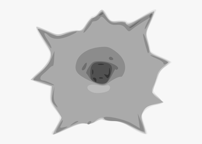 Bullet Hole Png Transparency - Bullet Hole Clip Art, Transparent Png